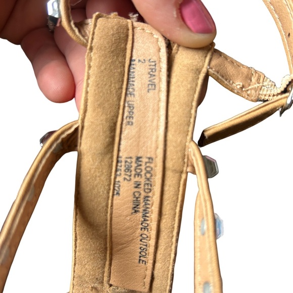 Steve Madden Studded Tan strapy Sandals - Picture 8 of 11